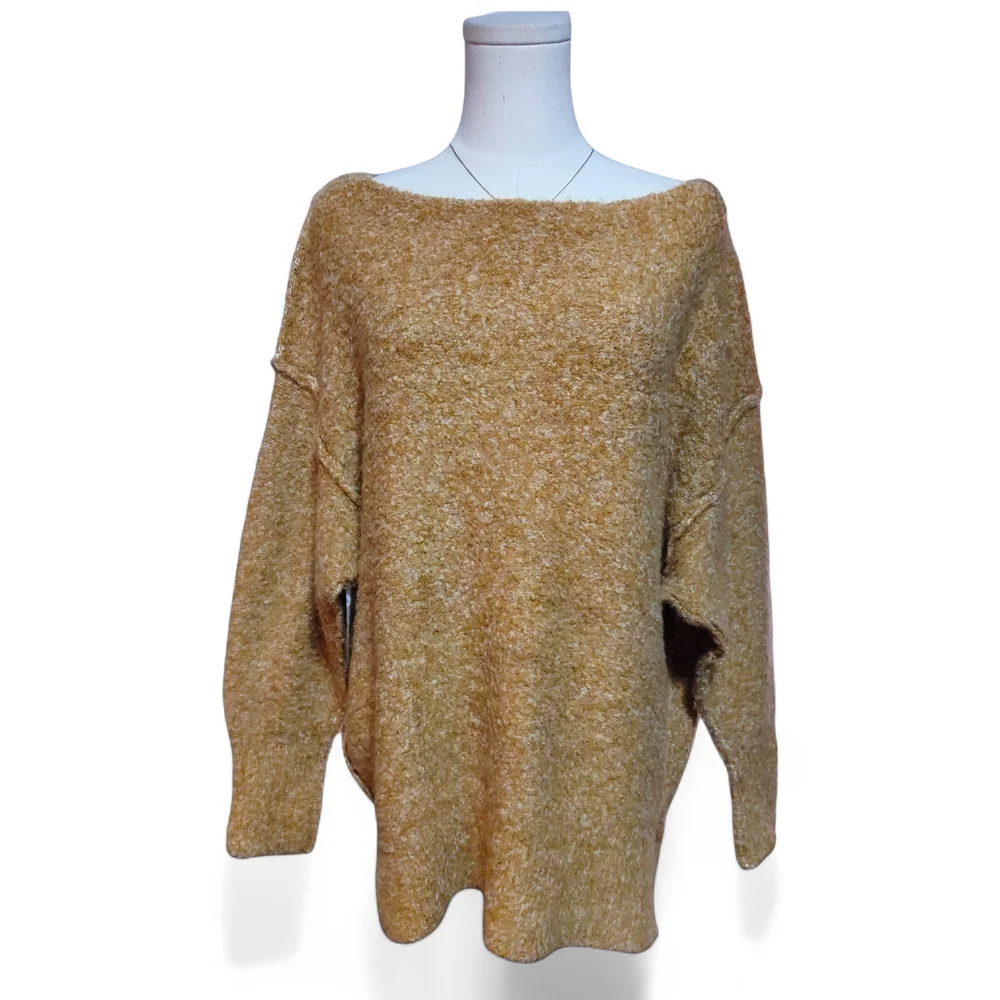 Oversized Free People Moira Slouchy Tunic Sweater in Honeycomb Womens Extra Smal - Picture 4 of 11